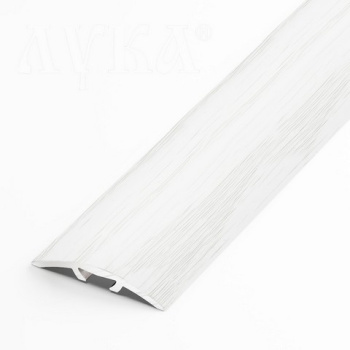 Порог-стык одноуровневый 30х1350 мм Лука ЛС 04-2, скрытый крепеж, дуб кантри белый