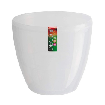Кашпо пластм. "ДЕКО ТВИН" 5,8л Белый ДЕК 5 БЕЛ ("Santino") *1/16