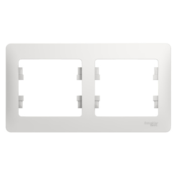 Рамка "Glossa" 2-м белый горизонтальная GSL000102 *1/30