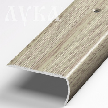 Порог-угол Лука ПУ 06, 900х40х20 мм, дуб беленый