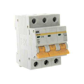 Авт.выкл. IEK ВА47-29 16А/3П 4,5кА х-ка С MVA20-3-016-C *4/48
