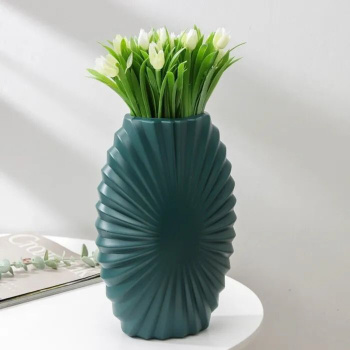 Ваза для цветов 9х18х27,5см, цвет МИКС  7560885