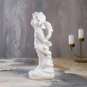 яяяСтатуэтка "Амур" большой 40 см белый   2341777