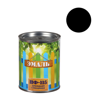 Эмаль алкидная 0.7 кг Первая Цена ПФ-115, черная