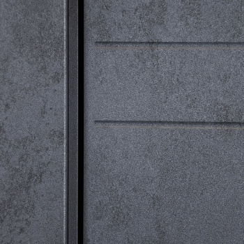 Дверное полотно глухое 2000х800х37 мм Двери Гуд GEOMETRY-2, бетон/графит