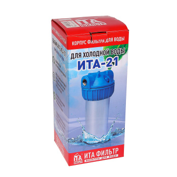 Корпус фильтра ITA 10SL 3/4'' прозрачный ИТА-21 Премиум  *1/12