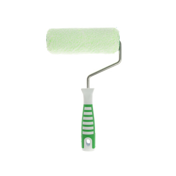 Валик микрофибра 180мм "Профи" d-8мм бело-зеленый микс (арт.100-738) (Акор) *1/30