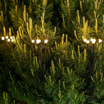 Светильник садовый на солнч. батарее  "EG" Сад 6LED Светлячки  *1/24