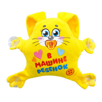 Автоигрушка на присосках "В машине ребенок", зайка 2460057