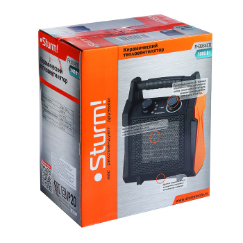 Тепловентилятор керамич. 3000Вт STURM FH3034CQ 3 режима, рег. термостат.,защит. от перегрева *1