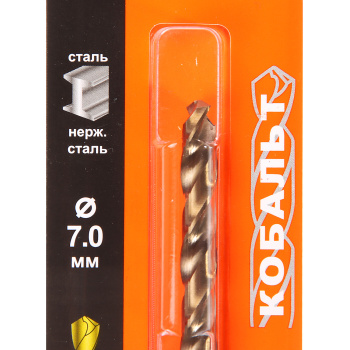 Сверло по металлу 5% кобальта 7,00мм (1шт) "888" (арт.6630701) *1/25/100
