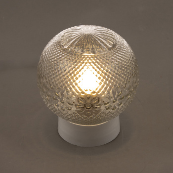 Светильник НББ 64-60 1*60Вт "шар Цветочек" прозр.стек.прямое основание (4081)*1/10