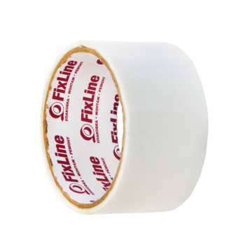 Лента клейкая цветная 48мм х 16м БЕЛЫЙ "FixLine" *6/36
