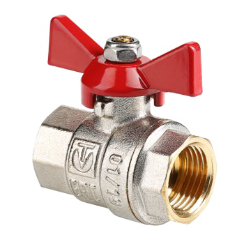 Кран шаровый 1" (Ø25) М/М бабочка VALTEC (BASE) 217 *1/6/90