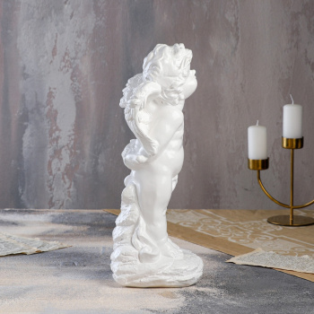 яяяСтатуэтка "Амур" большой 40 см белый   2341777