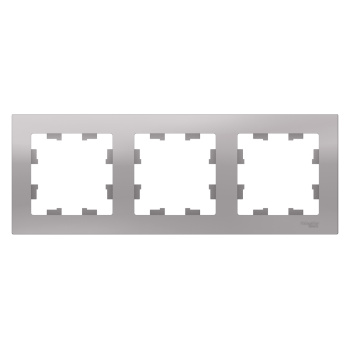 Рамка "ATLAS DESIGN" 3-м универс. алюминий SchE ATN000303 *1/5/20