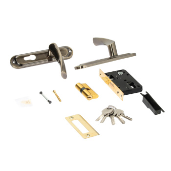 Замок врезной 50мм ключ/ключ,бронза,плоский ригель 0823/60-AB Avers *1/24