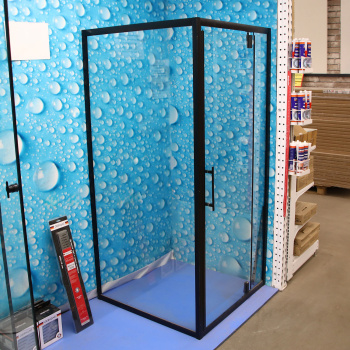 Уголок душевой 88х88х185 см Verner Sanitary Ware 815S, 6 мм, стекло прозрачное