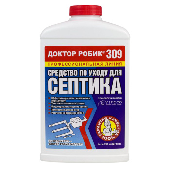 яяяСредство по уходу за септиком ДОКТОР РОБИК 309  0,798л *6/12 *