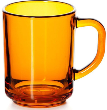 Кружка стекло 250мл "Энжой" оранжевый 55029SLB (Бор) *12/12