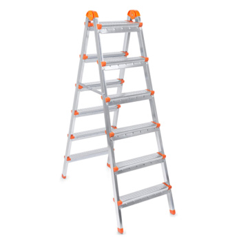 Стремянка стальная  2-х сторонняя 6 ступеней, выс.верхн. площ.1,25м 122406 "Ярус" "Perilla" *1