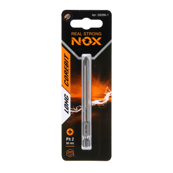 Бита крестовая PH2х 90мм (1 шт) S2 хвостовик1/4"Е COREBIT арт.335290-1 NOX *10/50/100