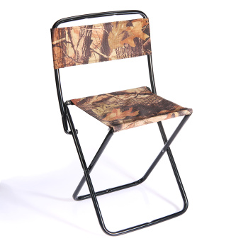 Стульчик туристический складной со спинкой выс.сид, 370мм каркас-металл.труба д.16мм ПС2 (Иж.)