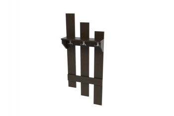 Вешалка 3 секции 490*250*1200мм венге