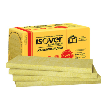 Утеплитель ISOVER Каркасный дом, 50 мм, 8 плит, 4.8 м²