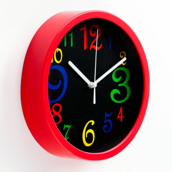 Часы настенные "Цветные цифры", дискретный ход, d=20 см, АА  7389863