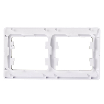 Рамка "Glossa" 2-м белый горизонтальная GSL000102 *1/30