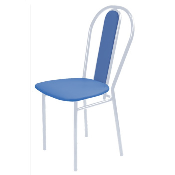 Стул Nika 3-1, 51.8х42х91 см, экокожа, синий