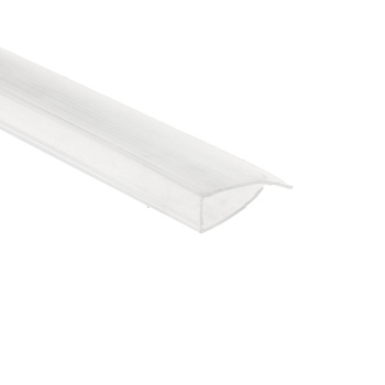 Профиль 4 мм торцевой, 2.1 м, для поликарбоната, прозрачный