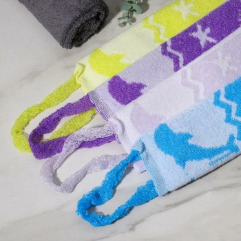 яяяМочалка "Дельфин" , 11х40 см, цвет микс 4464329