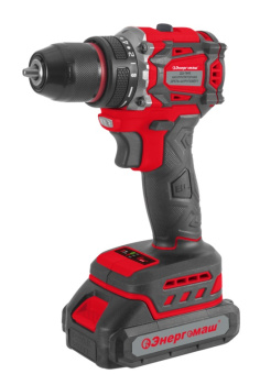 Дрель-шуруповерт 18В 2скор.0-400/0-1500об/м 45Нм 2Ач 2аккум Б/Щ LI-ION ДШ-1845 Энергомаш *1/5