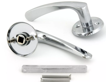 Ручка д/финских дверей ХРОМ 019 СР Фабрика Замков *1/5/60