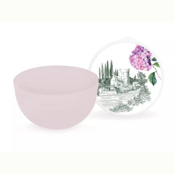 яяяМиска пластм. с крышкой "Toile de Jouy" "пудра" 0,6л арт.59414 (Полимербыт) *1/15