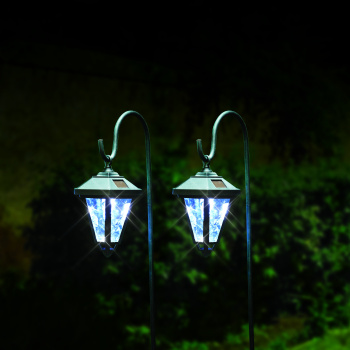 Светильник садовый на солнч. батарее  "EG" Сад 1LED Лантерн холодный  *1/12