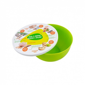 яяяМиска пластм. с крышкой "FIT" 3,0л 223х215х110мм арт.59730 ("Полимербыт) *1/8