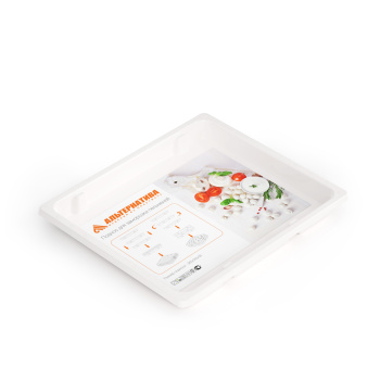 Поддон-лоток д/заморозки продуктов пластм. штабелир. 360х310мм, выс.35мм М8137 *1/15