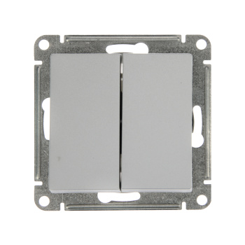 Механизм выключателя "ATLAS DESIGN" 2-кл. алюминий (сх.5) 10АХ SchE ATN000351 *1/10