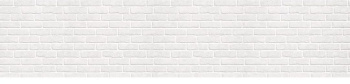 Панель АБС "Кирпич белый" самоклеящийся (фартук) НОВИНКА (3,0*0,6м) *1