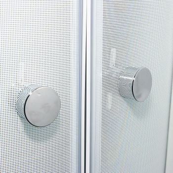 Кабина душевая "Лайт 90*90 Б" 1/4 круга, глуб. подд., Градиент, Белый, ДН4 (9 мест+сифон D90мм)