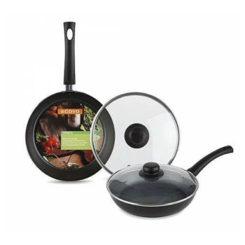 Сковорода алюм.а/приг.  Scovo "Hi-Blackl" d28см Стекл.кр. HB-011 (з-д "Сково") *1/6 Сковорода алюм.а/приг.  Scovo "Hi-Blackl" d28см Стекл.кр. HB-011 (з-д "Сково") *1/6