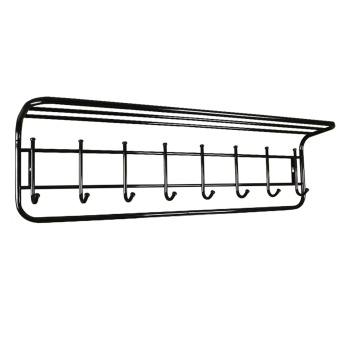 Вешалка настенная с полкой 100см 1000х210х280мм Черная ВСП 169 Ч ("ЗМИ")*1/5