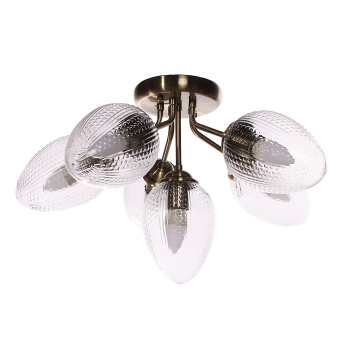 Люстра N5121/6 АВ Е27 6*40Вт ( h=325; d=560)  VERNER LIGHTING *1