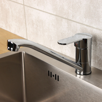 Смеситель для кухни ЦС-СМ 27г D35 М40 без шлангов, длинный излив (Подольск) *1/10