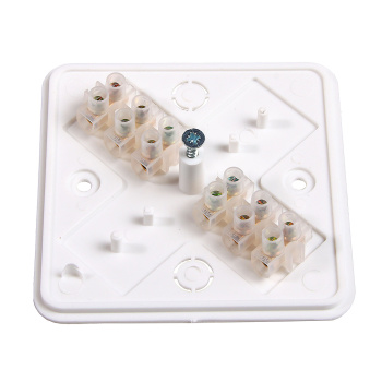 Коробка распаячная  ОП 75х75х20мм  IP40  белая, клем.колодка TDM SQ1401-0904 *1/100