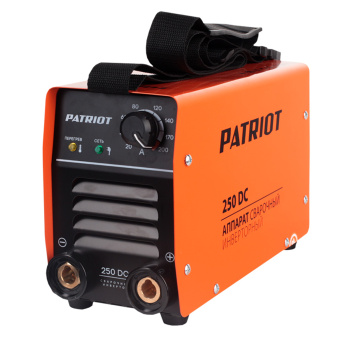Аппарат сварочный инверторный PATRIOT 250 DC MMA, 200 А, 1.6-4 мм