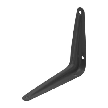 Уголок д/полок 125*100 черный Апекс *20/240